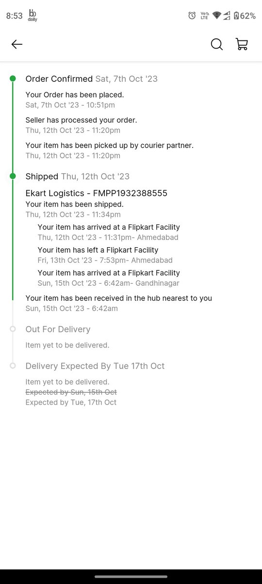 YDVRajesh12's tweet photo. @Flipkart @flipkartsupport it's been more than 15days since I ordered pixel 7 from and it's still not yet delivered https://t.co/tRBGMg8kZO