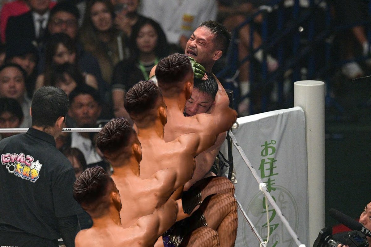 hikikomitaro's tweet photo. 牛久絢太郎5体VS萩原京平
#RIZIN https://t.co/7kx7JuHT88