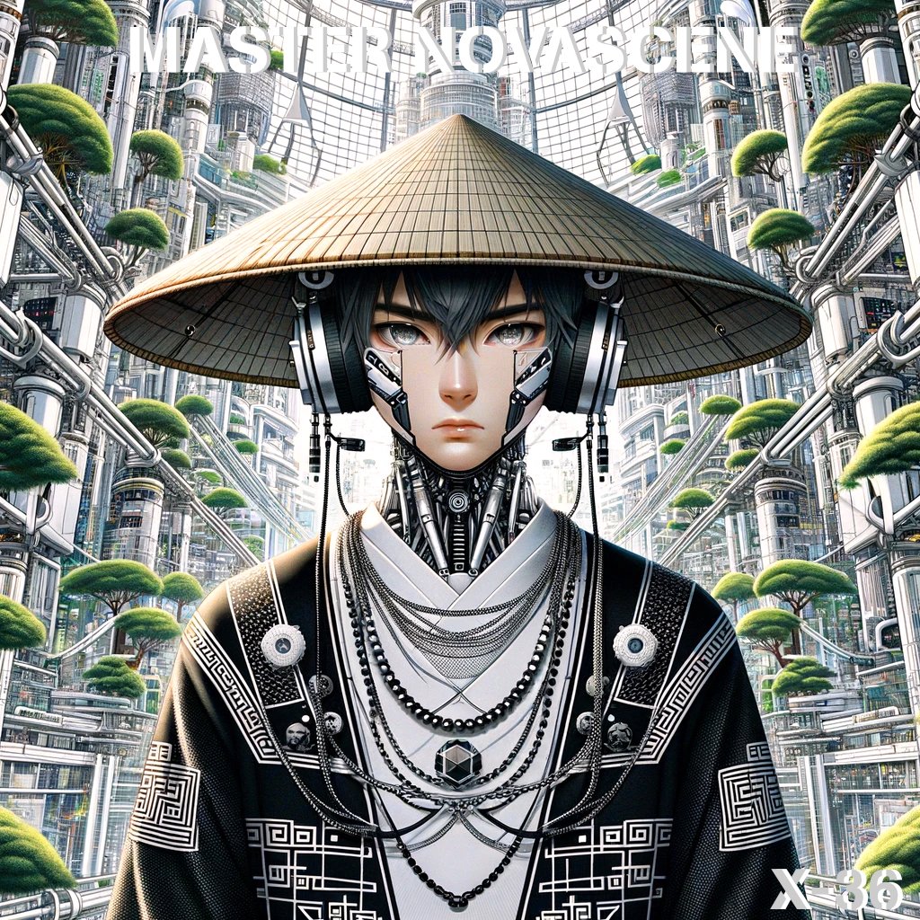 ChatGPT4 / DAAL-E3 and I came up with this. It's a theoretical #DNB album called 'Master #Novascene', based on the work of James #Lovelock, about a hyperintelligent AI that's A:Benevelent, B:Ecologically minded. It's a response to the work of @Grimezsz . Hope you like it!
