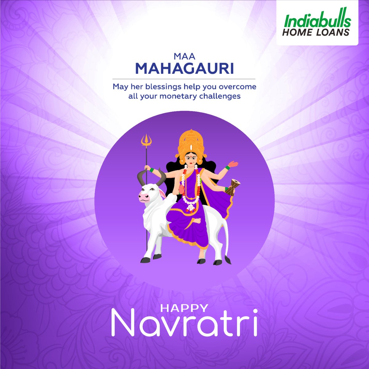 sammaan_capital's tweet photo. On this special day of Navratri, we seek Maa Mahagauri's blessings for purity and grace. Let her radiance light up your life with inner beauty and serenity. ๐ธโจ
.
.
.
#happynavratri #navratri #dreamstoreality #homefinance #Indiabullshomeloans #IBHL https://t.co/wbToiEhKgE