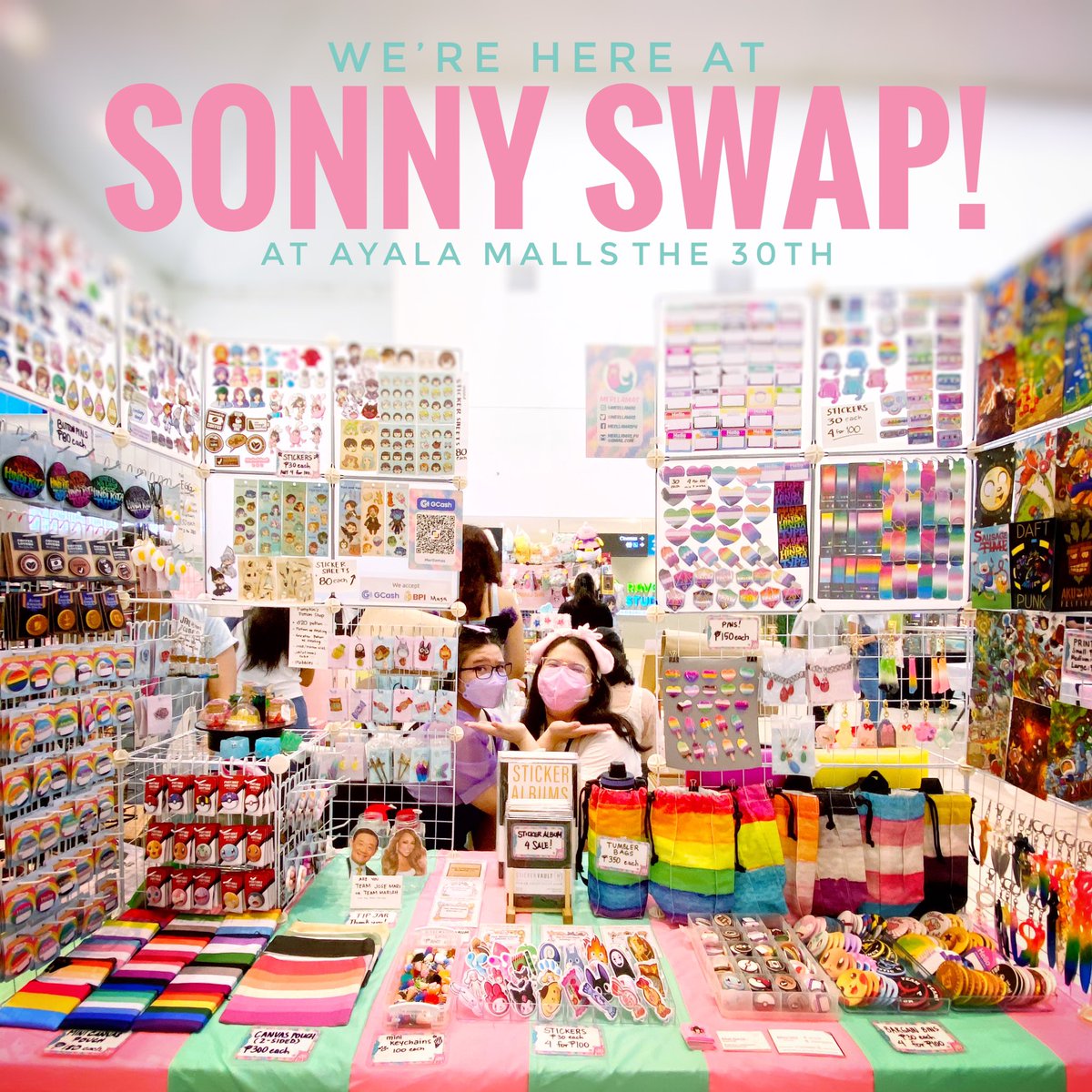 merllamas's tweet photo. Here at #SonnySwapPH Ayala Malls the 30th, 3F Activity Center ‘till 8pm! Drop on by if you’re in the area 💖💚💦 https://t.co/Ki05NIOBez
