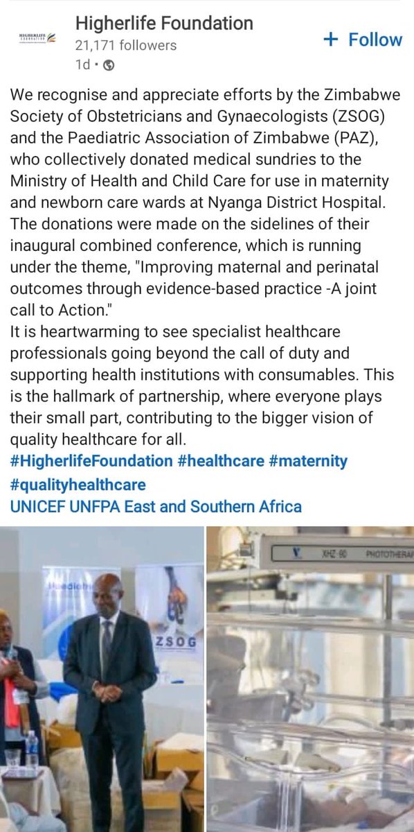 RaphaelMakota's tweet photo. Thank you Zim OBGYNs and Paediatricians. We are on the right path. We will reach the promised land….one day! https://t.co/OjFgu6gLHj