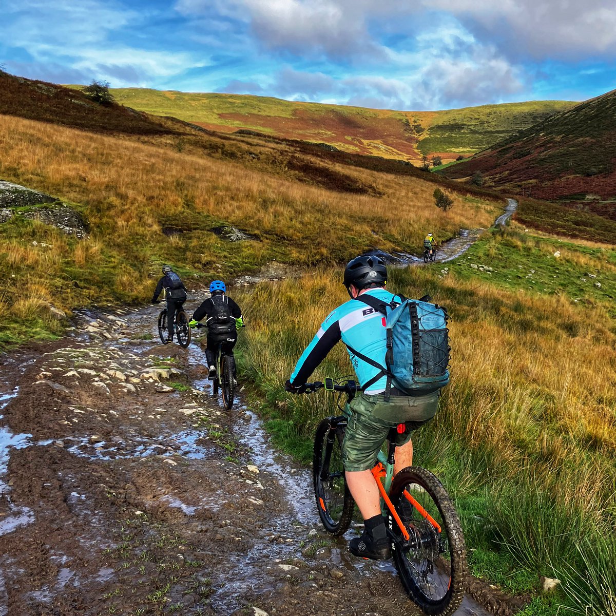 Wet trails but still fantastic riding after #StormBabet in the #elanvalley with <a href="/mtbcymru/">mtbwales</a>