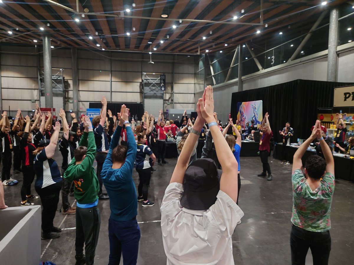 The day started strong here at Pokémon Regional Championships Lille with a session of Pokémon Yoga by our incredible professor Sander! 💙🎊 We fire-blasted like Charizard and evolved like Oddish, and now we're ready to start Day 2! 🔥 Coverage has kicked off on Twitch! GL & HF