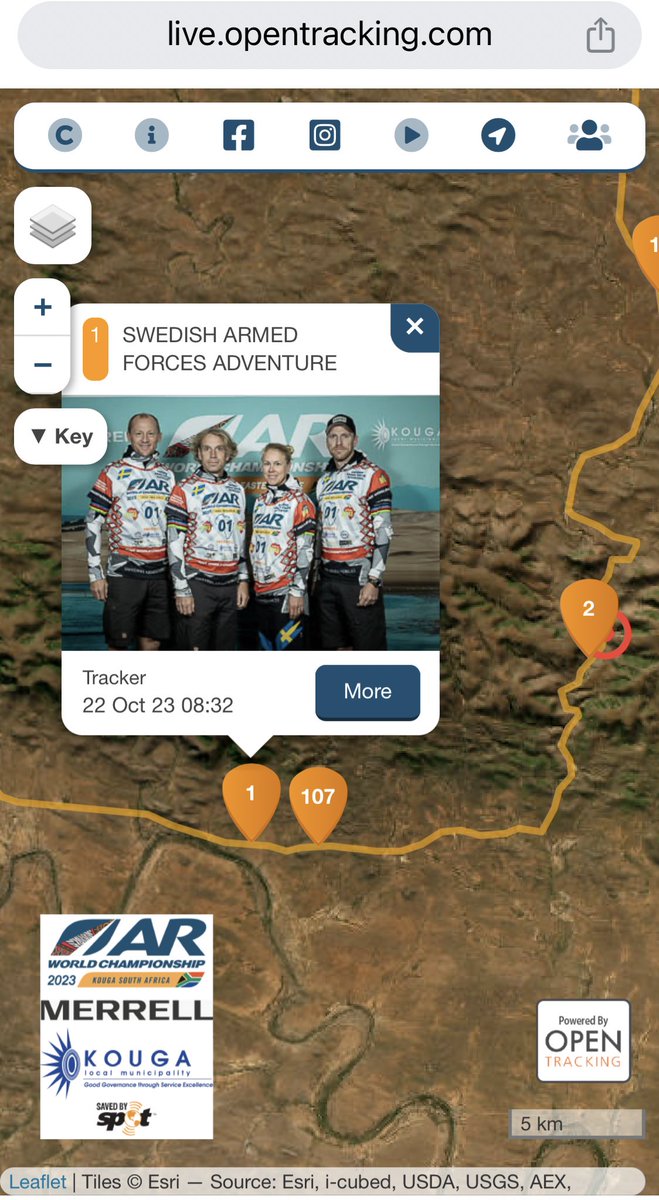 ARWorldSeries's tweet photo. #Day4 
First 4 teams of #arwc2023 #arworldseries #expafrica #expafrica2023 #adventureracing #kougamunicipality #carrerasdeaventura #raidnature #raidaventure #raidmultisport #merrell #merrellsa #squirtcyclingproducts #bikeboxcompany #outthereusa #garmin #mrspackrafting #ardarkzone #sleepmonsters #endorphinmag #adventureracinginsider #arearaider #SarahBaartmanDistrictMunicipality #CapeStFrancisResort