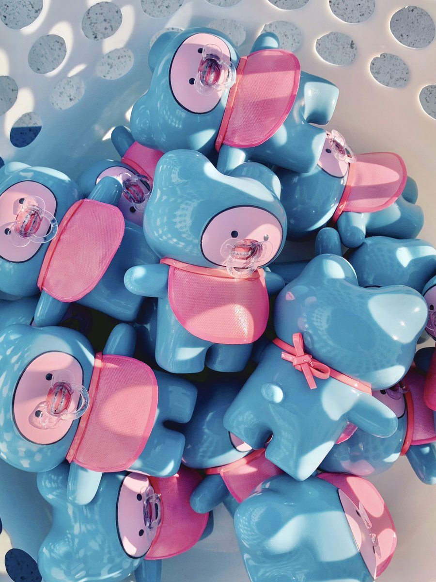 クマどもソフビ人形「ぶどうスパークル」 / アメ クマども ソフビ 3点