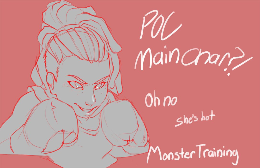 RioLepidoptera's tweet photo. Your first peek at character design for "Monster Training" the lesbian harem comic
OUR HERO
#MonsterTraining https://t.co/L4kdlLUHE6