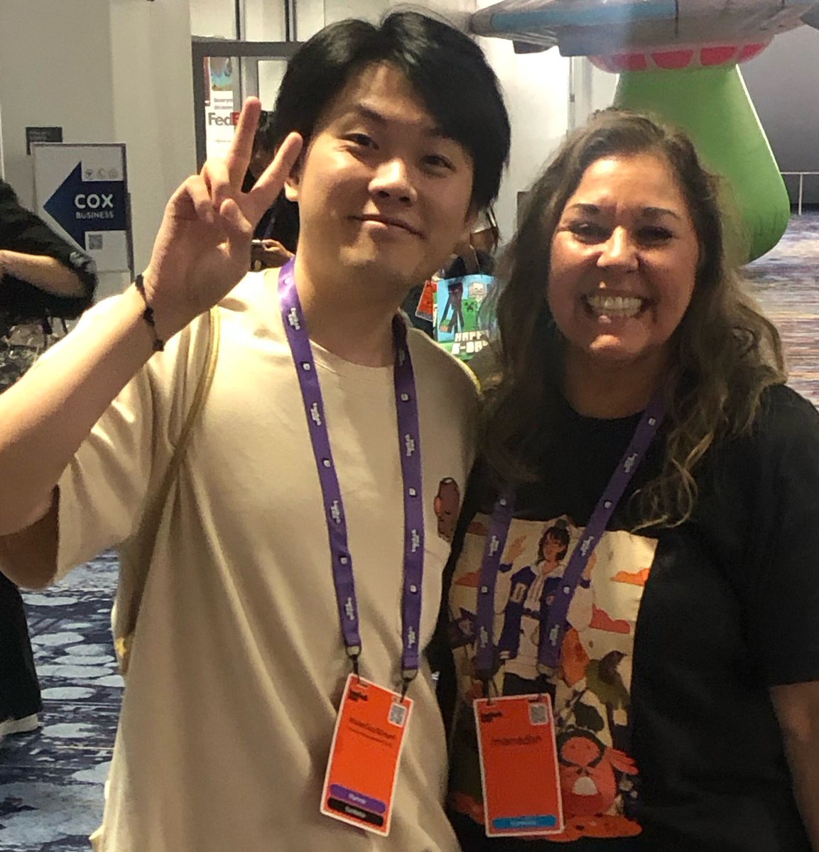 Finally got to meet this stinker today😬 So happy!
<a href="/AsianGuyStream/">Atsu</a> 
#TwitchConLasVegas