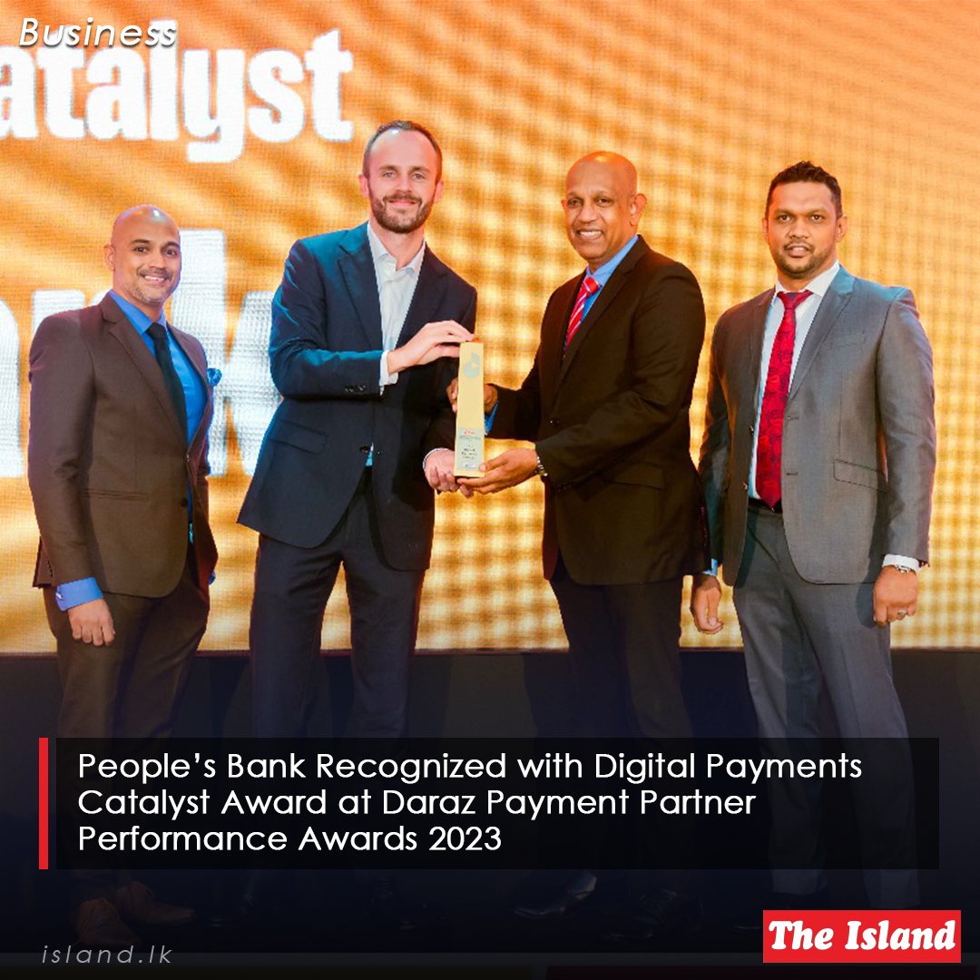 bitly.ws/Y3Km

People’s Bank Recognized with Digital Payments Catalyst Award at Daraz Payment Partner Performance Awards 2023

#SundayIsland #TheIsland #TheIslandnewspaper #peoplesbank #darazpaymentpartnerawards2023 #DigitalPaymentsCatalystAward #darazsrilanka