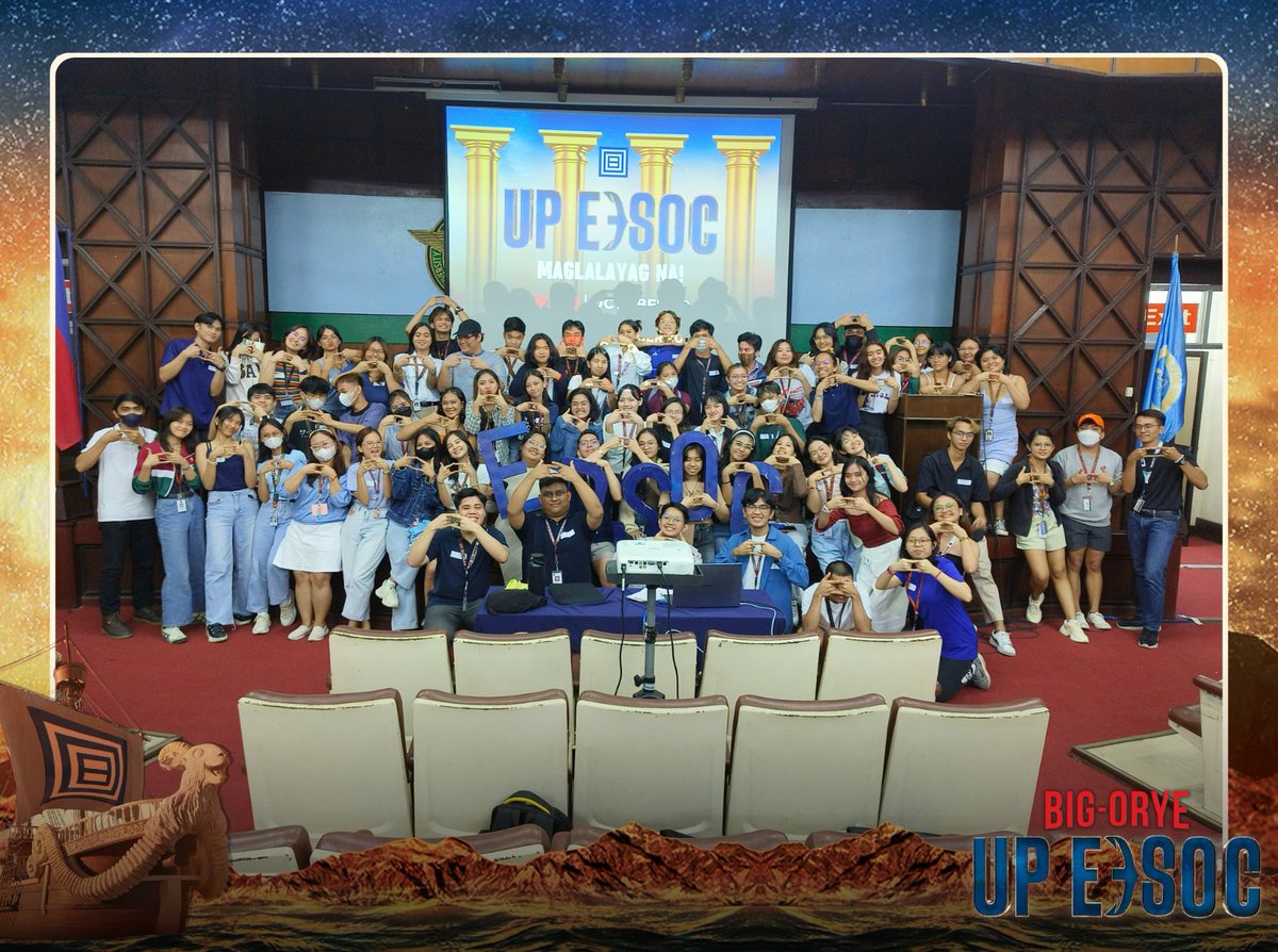 upedsoc's tweet photo. Thank you to everyone who set sail with us during our Big Orientation!β΅οΈ
Sana ay mas nakilala niyo ang UP Education Society sa pagtuklas ng mga prinsipyo at pangarap ng ating bibong barkada. π«Ά
#JoinUPEdsoc #LalayagNa #MakeADifference #BeTheDifference https://t.co/G2vx5XKezR