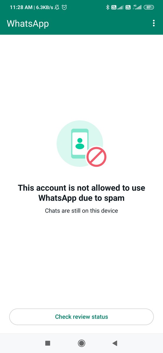 SRPandey11's tweet photo. @WhatsApp I'm having this issue happening twice in same week and there is no help line number available. Follower complaint procedure 100times but no response. Can someday help in resolving this issue. https://t.co/QhijCGPZ83