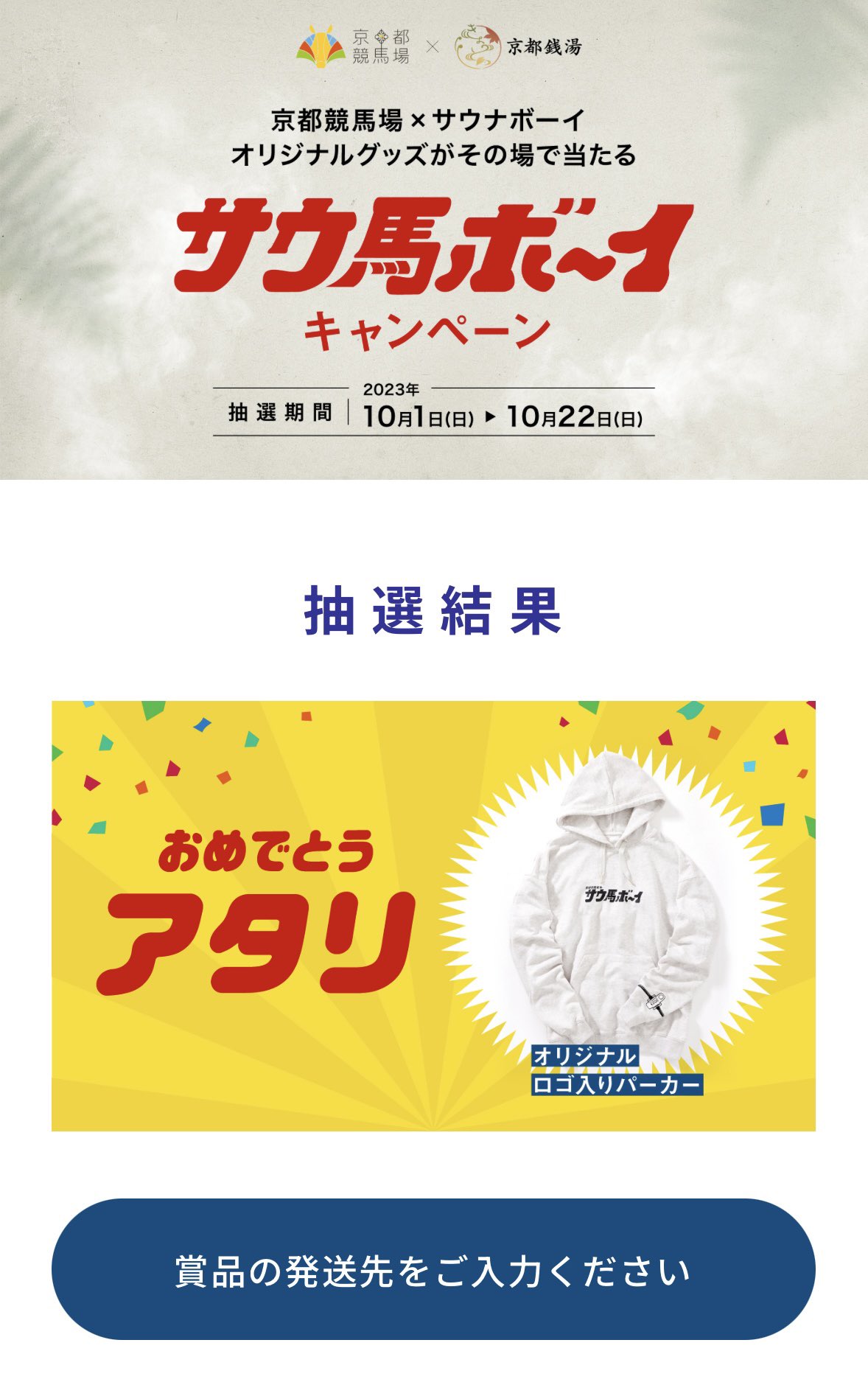 サウ馬ボーイ 京都競馬場× サウナボーイ パーカー & ロッカーキー & タオル 石井宏和ーヒトと事業を育む起業家 on X: