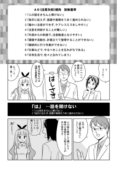 マンガで分かるADHD(1/2) 