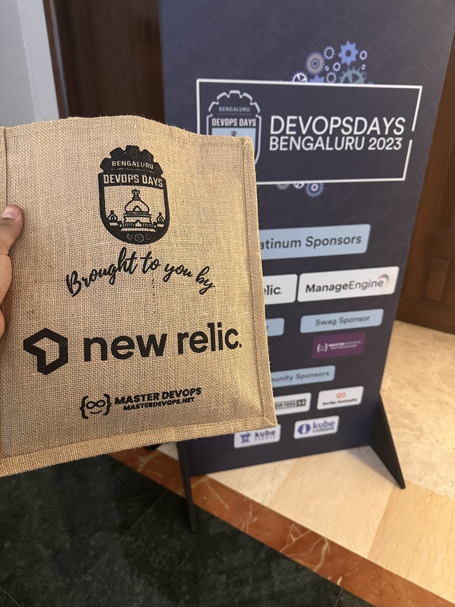 thenamangandhi's tweet image. I&apos;m so excited to have attended DevOpsDays Bangalore! I learned a lot about new tools and insights from the amazing speakers. Thanks to @devopsdays_blr for putting on such a great event! #DevOpsDaysBLR #DevOps #newrelic #elastic #zoho #zomato #gojek #ozone