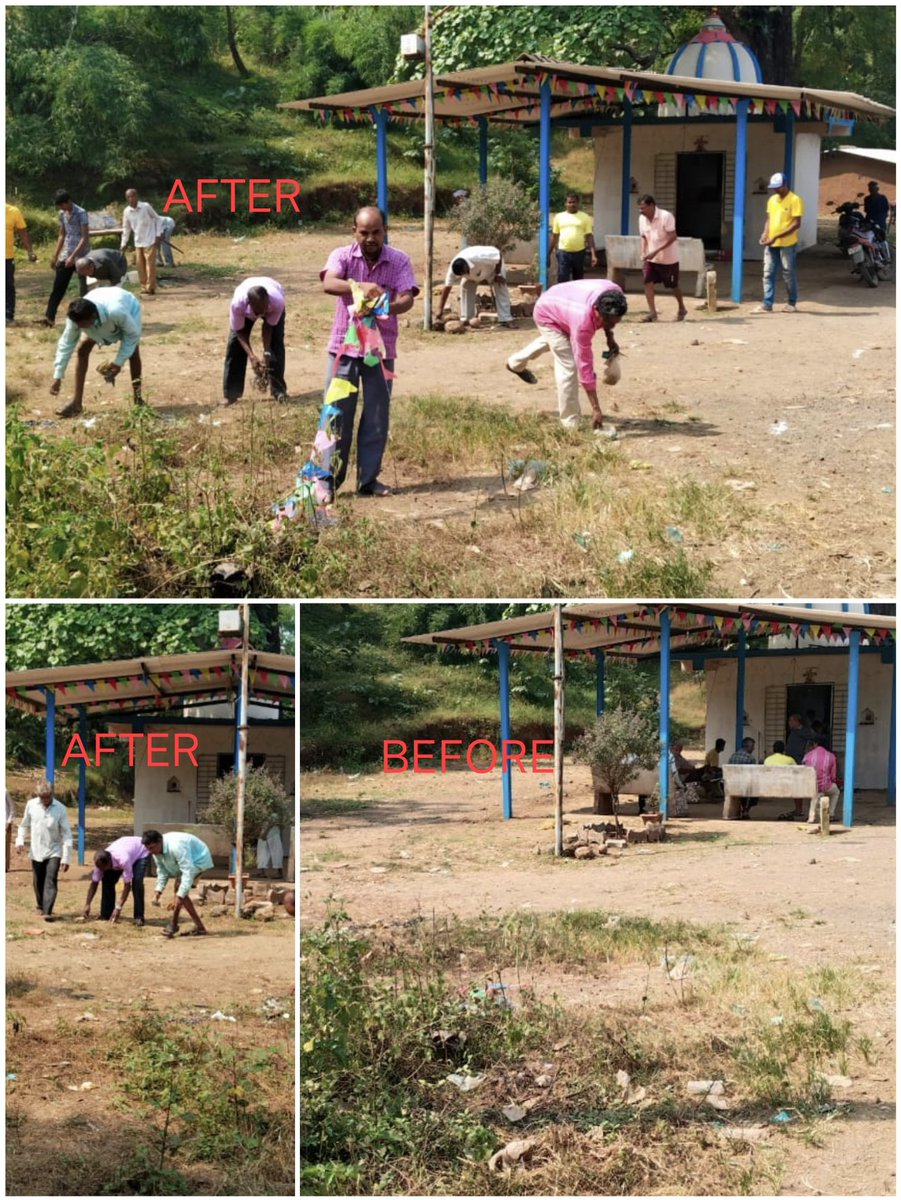 વાંસદા તાલુકા ના રાણીફળીયા ગામે જાહેર તેમજ ધાર્મિક સ્થળો તારીખ 21.10.2023 ના રવિવાર નારોજ સફાઈ ની કામગીરી હાથ ધરવા માં આવી <a href="/DdoNavsari/">DDO Navsari</a> <a href="/CMOGuj/">CMO Gujarat</a>