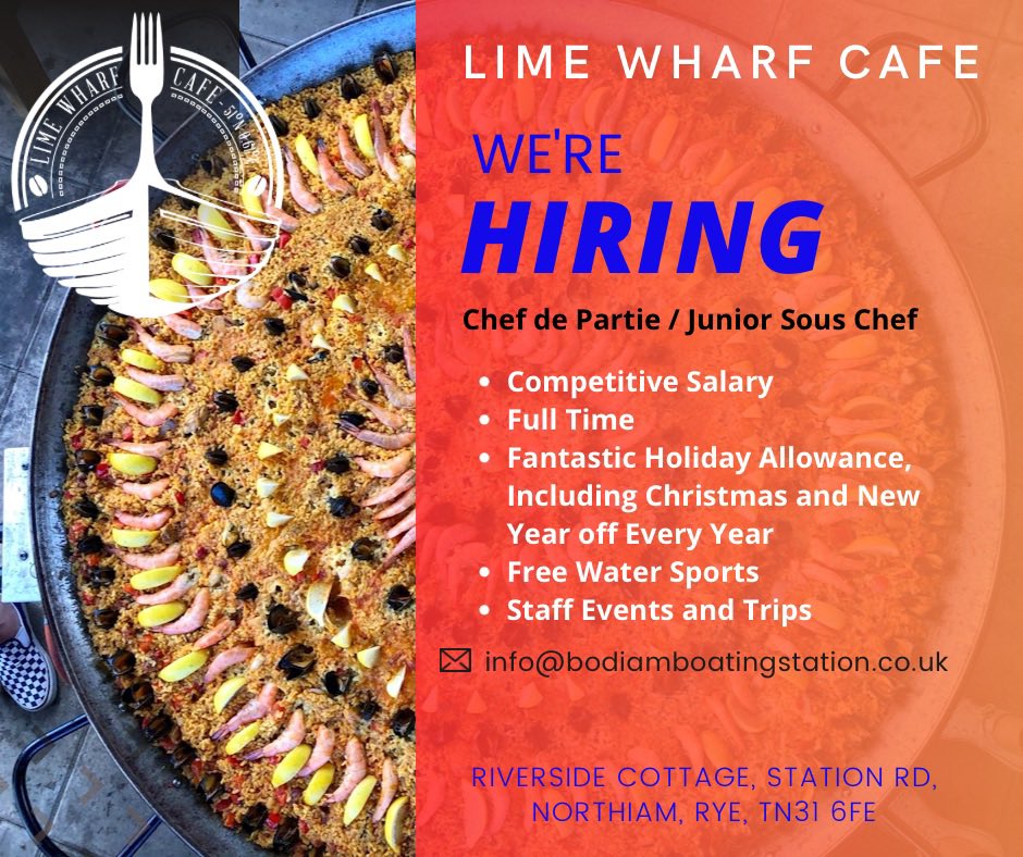 Please see limewharfcafe.co.uk/join-our-team-…  for more information