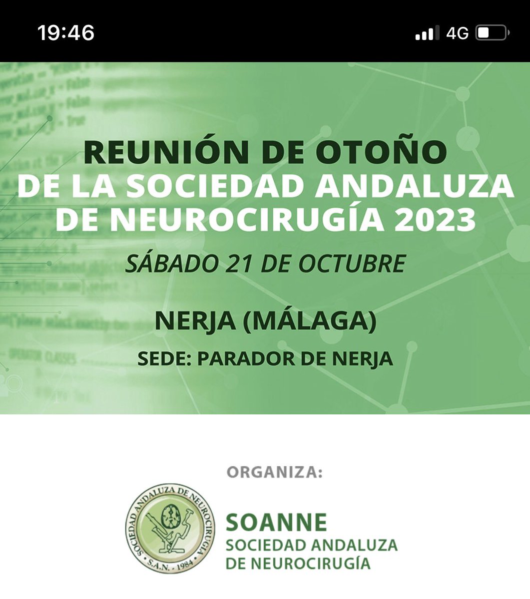 barkanimelilla's tweet photo. Participando en la Reunión de la Sociedad Andaluza de Neurocirugía. Gran nivel de las ponencias y comunicaciones sobre el Chiari. Enhorabuena a la Organización. https://t.co/VAGykAV8ou