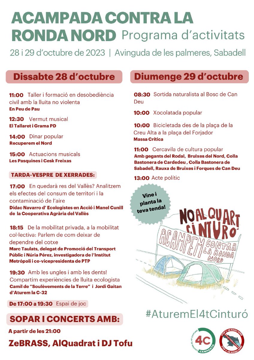 jorgokudi's tweet photo. Jo hi seré, vine a gaudir del dinar, xerrades i concerts.
#NoALaRondaNord
#AturemEl4tCinturó
#NoAlQuartCinturó
#NoALaRondaNord
#STOP58 https://t.co/7GSd8atqgq