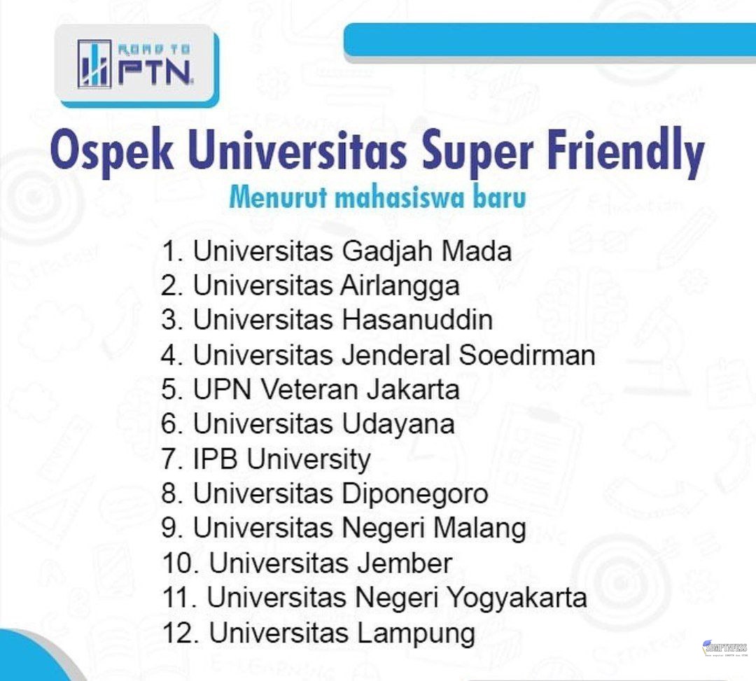 sbmptnfess's tweet photo. 🎓 Kampus yg ospek univ nya super friendly, ada tambahan? https://t.co/9La3fCRpXB