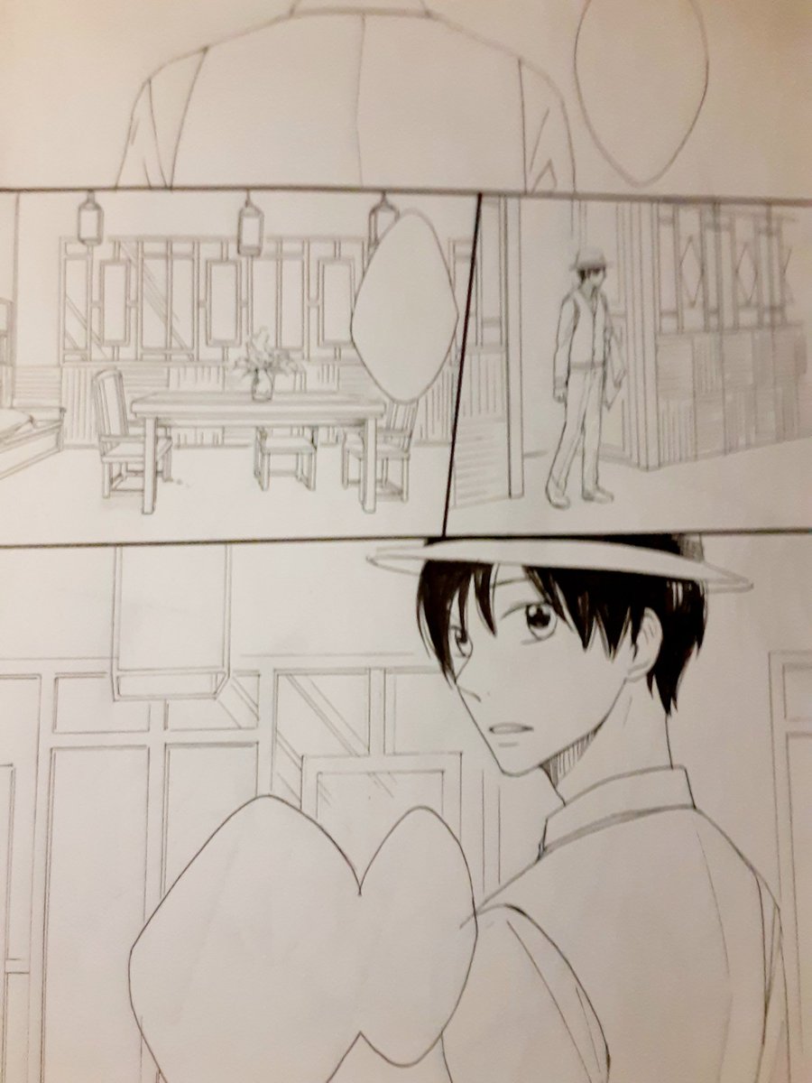 (部屋掃除中) ちゅにちアンソロと、なんかよく分かんない漫画の原稿出てきました。供養🙏