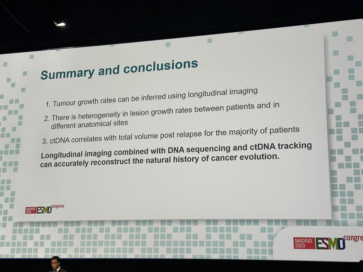 Dr Riyaz Shah (@drriyazshah) on Twitter photo Beautiful TRACERx update correlating tumour met velocity with ctDNA changes and seeding subclones #ESMO23 very well presented by <a href="/wingkinliu/">Wing Kin Liu</a> Beautiful TRACERx update correlating tumour met velocity with ctDNA changes and seeding subclones #ESMO23 very well presented by <a href="/wingkinliu/">Wing Kin Liu</a>