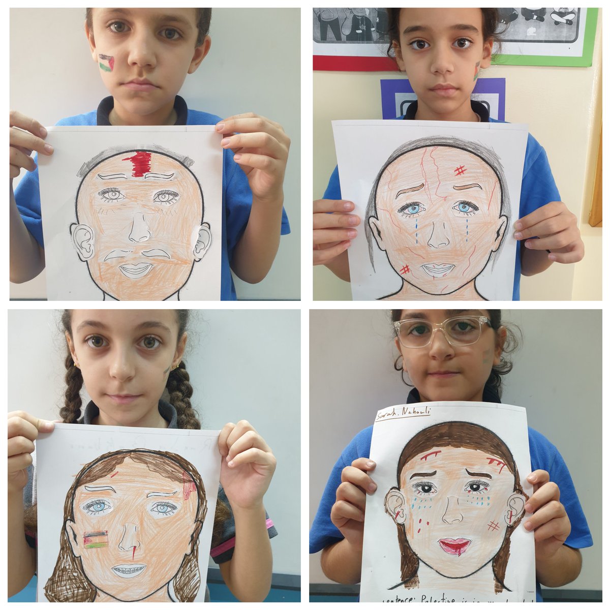 Art can speak in many languages without a translator. My learners expressed their feelings of sadness and sorrow towards the children of Gaza #GazaWar <a href="/MakAishaSchool/">MakAishaSchool</a> <a href="/mayawehbi8/">Maya Wehbi</a>
