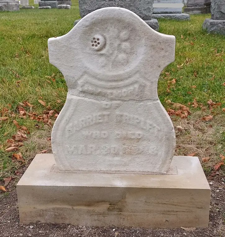 The Salem Chapel Underground Railroad walking tour project at Victoria Lawn Cemetery is almost complete! 

Here are images of recently restored stones for Mary Hutchinson and Harriet Triplet. Follow the link to Tubman Tours Canada's FB page for more info. facebook.com/10005737501282…