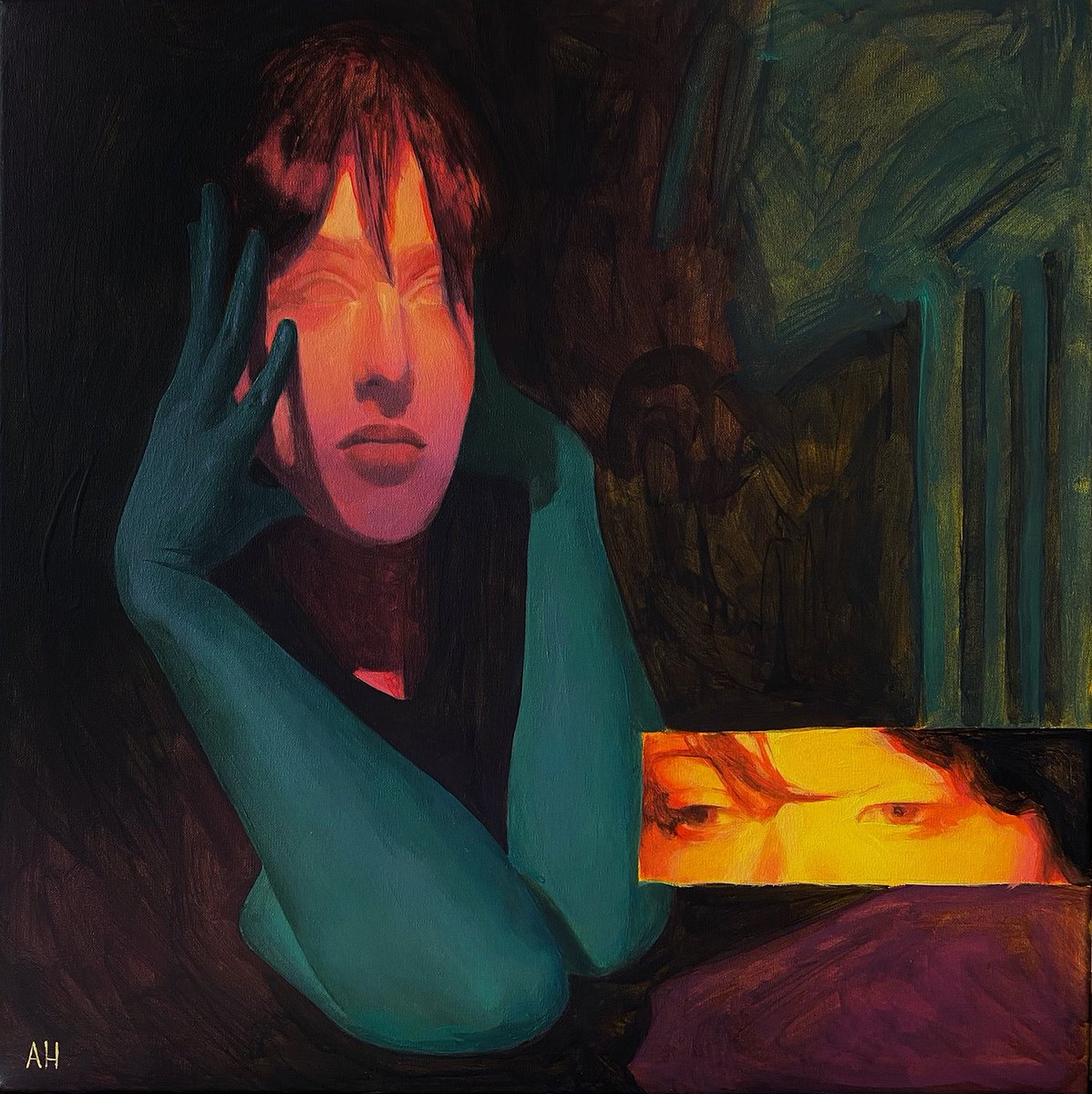 gaze3
acrylic on canvas 
40x40 cm
available for sale 
370$