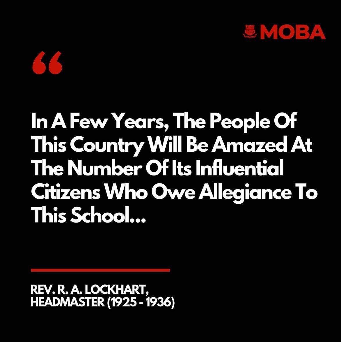 mobafraternity's tweet image. MOBA QUOTES 🔴⚫️
Today, we remember the great words by Rev. R. A. Lockhart, as he spoke with pride about the profound impact Mfantsipim would have in producing exceptional individuals who would shape our nation.
#MOBAQuotes
#MadeInMfantsipim
#MfantsipimSchool
#MOBANational