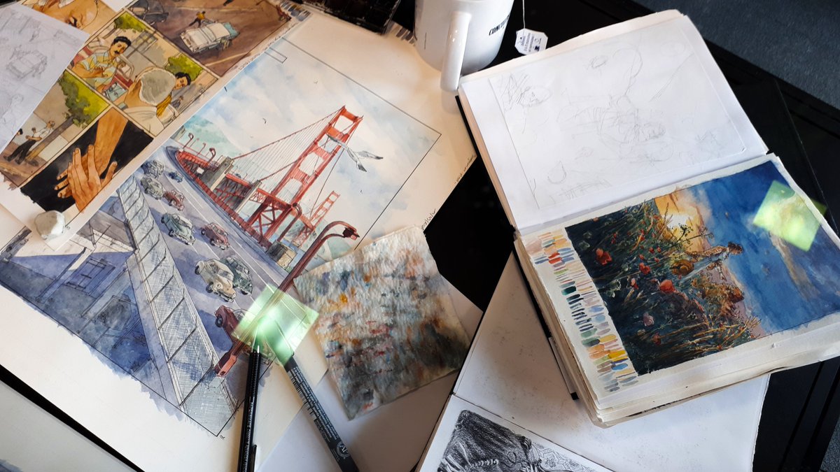 Encore une semaine pour découvrir l'expo présentant l'excellent travail de #BenoîtBlary #aquarelles #Reims <a href="/VilledeReims/">Ville de Reims</a>