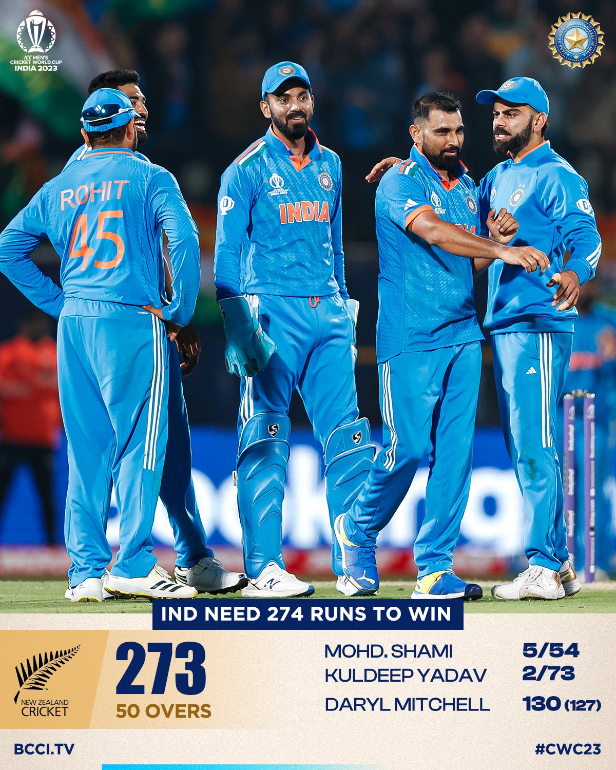 India Vs New Zealand Live World Cup 2023 | Free Watch Online CWC Live Today