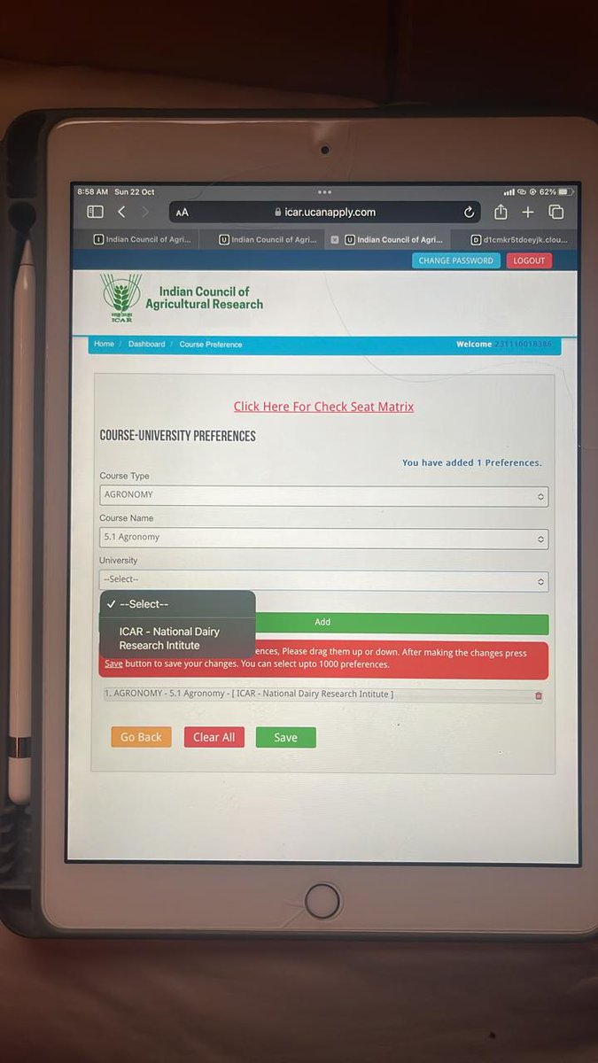 <a href="/icarindia/">Indian Council of Agricultural Research.</a>  <a href="/rakesh_chandra/">RC Agrawal</a>   Worst Counseling Website every time technical issues even helpdesk is not responding, if these website can't hold the traffic why such websites are used in counseling?? 

Kindly extend the date or give some relaxation!!