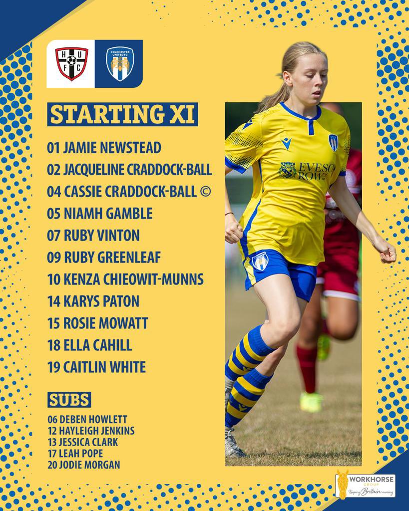 📋 Luke Worley rotates the squad to face @Hufcladues . 

A first start for new signing Vinton

#CUWFC | #WeAreUnited