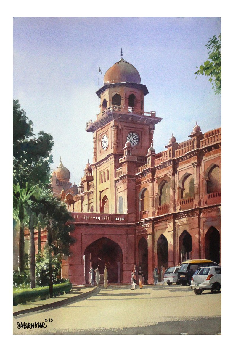 Punjab University old campus
watercolor, 15x21 inches
October, 2023
#watercolor #watercolours #watercolorpaintings #watercolorartist #watercolorart #aquarelle #cityscape #cityscapes #LahoreRang #punjabuniversitylahore #art #paintingart #paintingoftheday