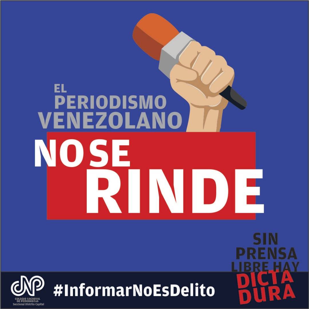 Jornada informativa importante para Venezuela y desde dónde nos encontremos haremos nuestro aporte a la comunicación libre #InformarNoEsDelito