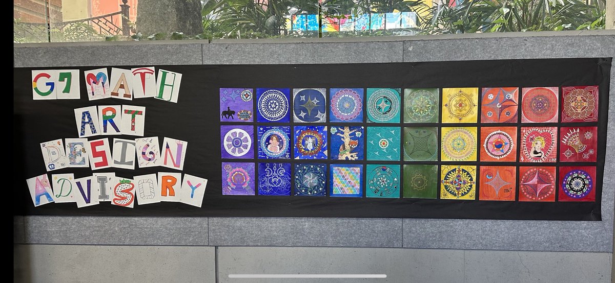 GeniseHannah's tweet photo. Incredible week of #IDU where Ss delved into self-discovery through the realms of #math, #art, and #design! Exploring the balance of self-identity &amp; community identity. Love my team!! #UniquenessWithinUnity #EmpoweringYouth #IdentityMatters #CommunityEngagement https://t.co/ko3i20fF8l