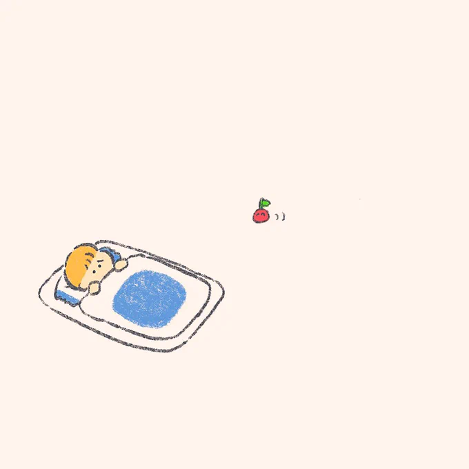 不安でねむれないひとのところに現れるくだものたち 
