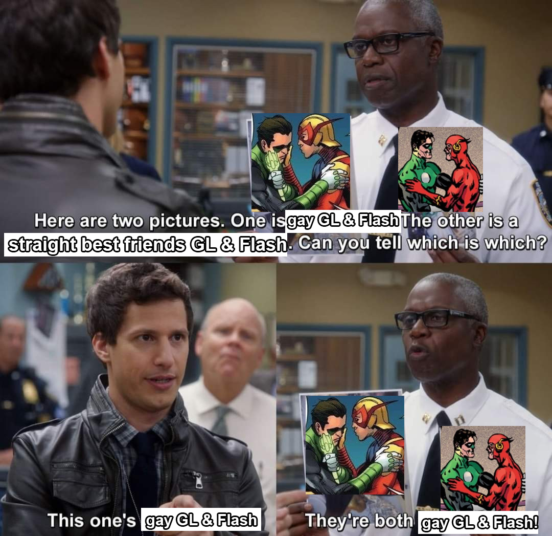 SukieKagamine's tweet photo. We're all Peraltas.
#halbarry #flashlight #greenflash #earth36 #halbarrymeme #DCU #dccomics #dcmemes #Brooklyn99 #haljordan #barryallen #TheFlash #greenlantern #flashlight #redracer https://t.co/BQ3ygNHShw