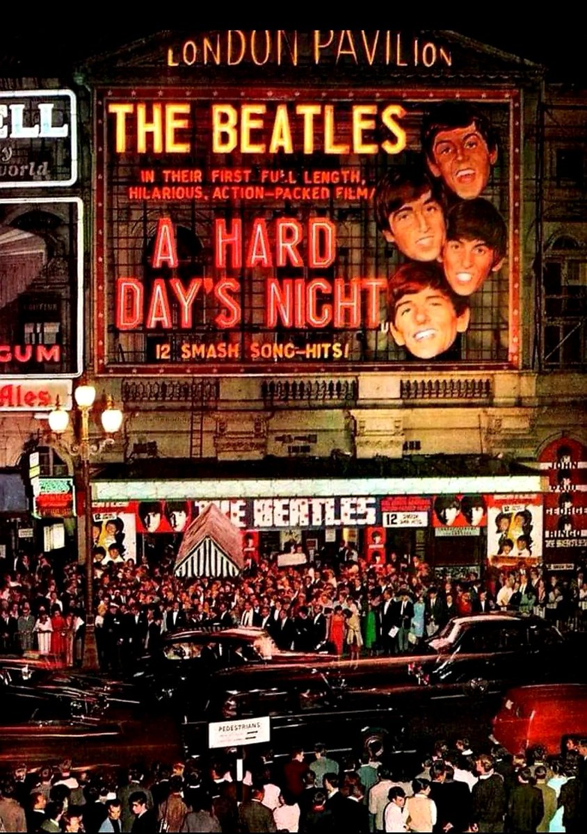 #AHardDaysNight Movie Premiere in London (1964) #TCMParty