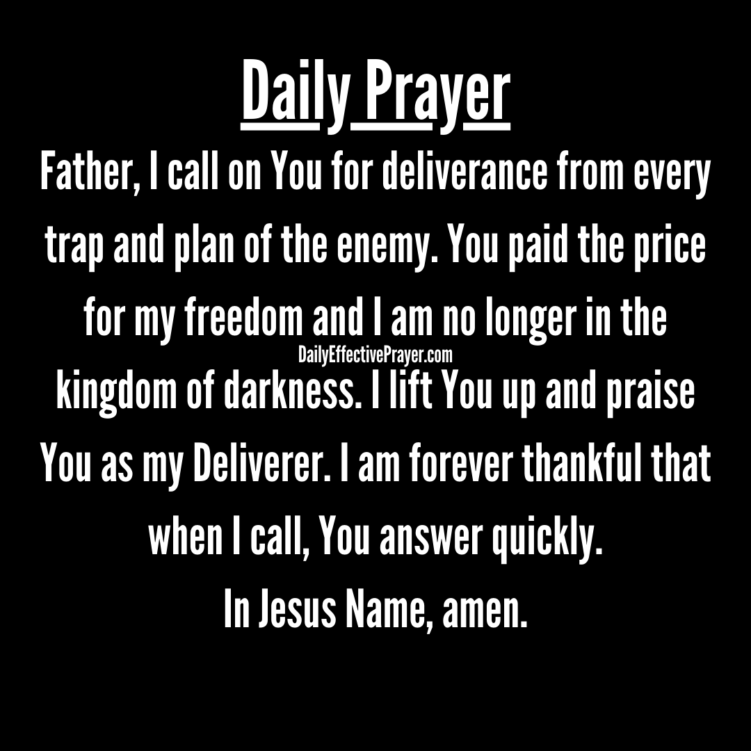 A daily prayer. 🙏

#dailyprayer #PrayerForToday #dailyprayers #prayerlife #prayerworks #prayerchangesthings #prayerwarrior #prayerwarriors #deliveranceministry #deliverance #God #prayersanswered #pray