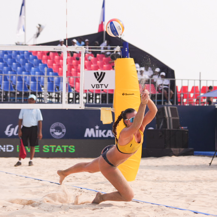 beachprotourgoa's tweet photo. Bronze winners from Spain add to the rich history of The Beach Volleyball World Challenge Goa with pride and passion. 🥉🔥💃

#volleyballworldbeachtour #beachprotourgoa #goachallenge #worldbeachprotour #goadiaries  #goatourism #beach #travel #beachvolley #beachvolleyball https://t.co/J96bUMKNnS