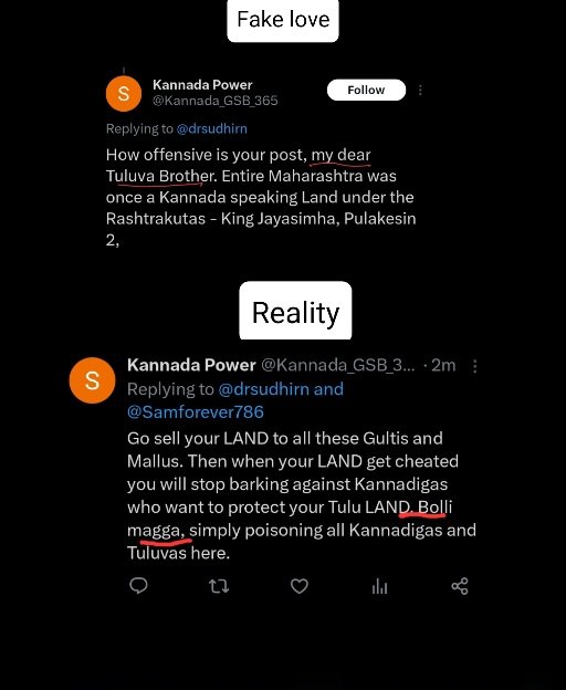 Kannadigas and their fake love / respect for tulu / tuluvas