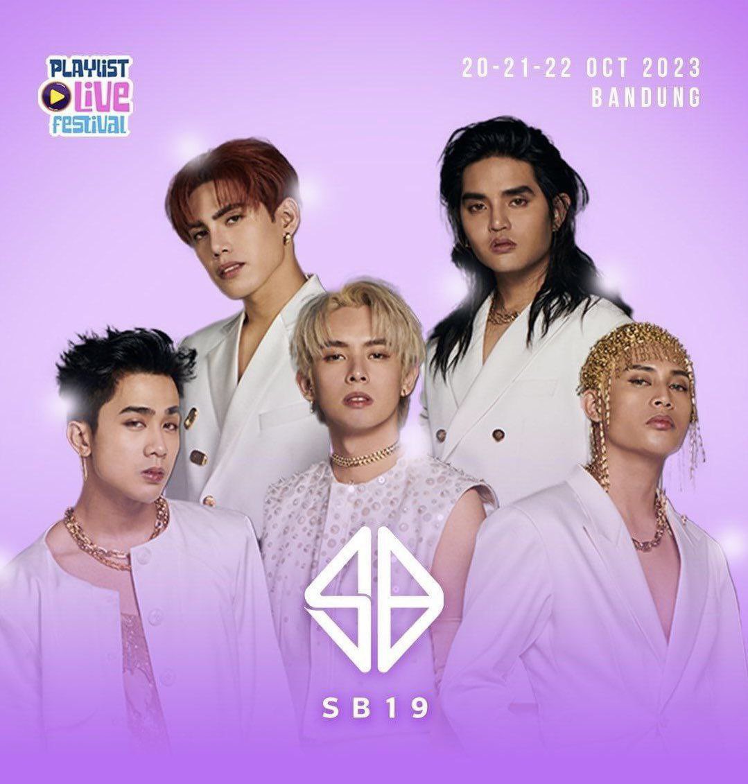 Our P-pop Kings is set to perform tonight at the Playlist Live Festival in Bandung, Indonesia!….

Good Luck Five 💙

MAHALIMA IN INDONESIA
<a href="/SB19Official/">SB19 Official</a> #SB19 
#SB19atPlaylistLiveFestival
