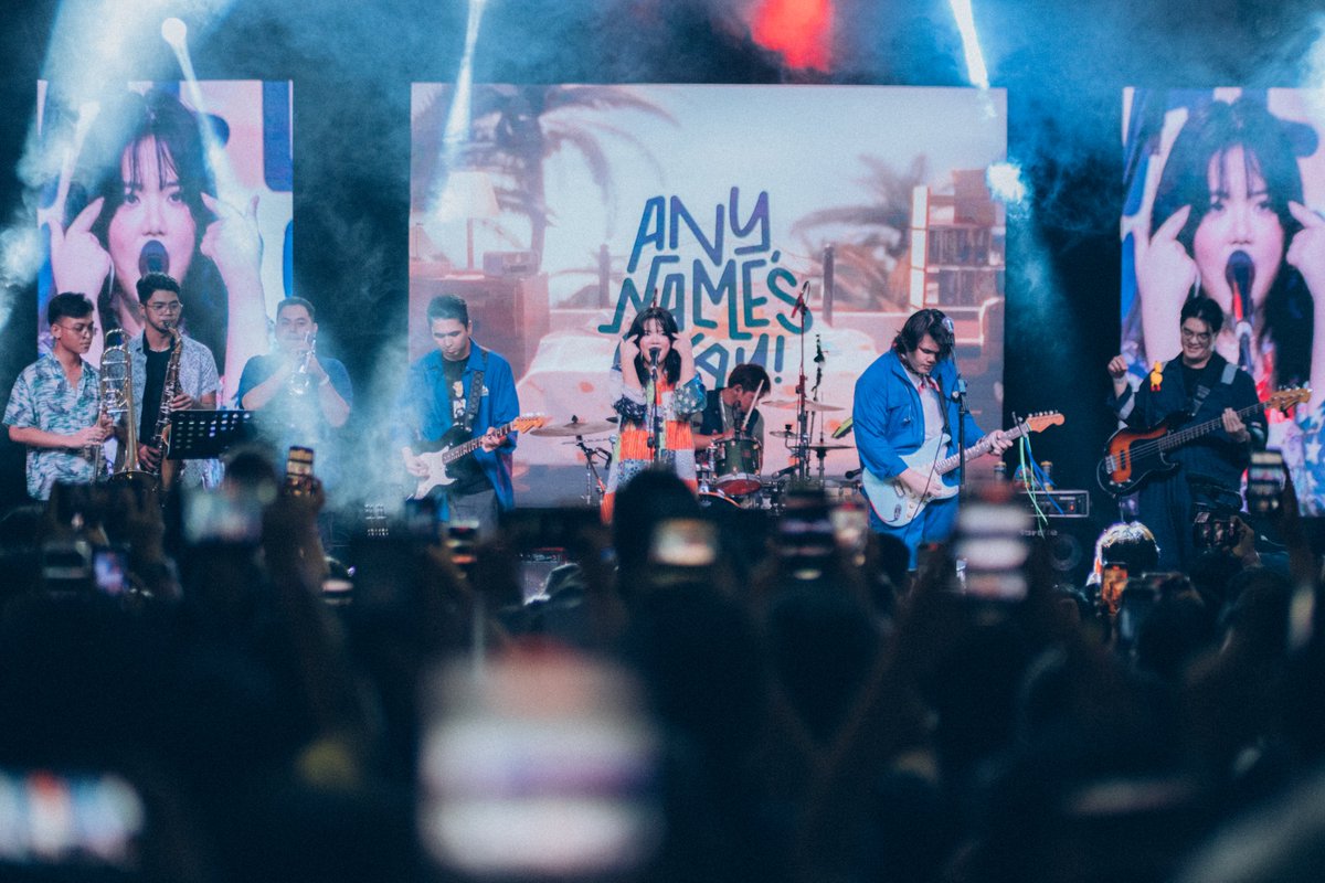 AnyNamesOkay's tweet photo. #AnimNamesOkay is easily one of the best nights of our band's life 💙

If you asked us 6 years ago if this is where we'd be, we would think you're lying. Such an emotional day to just think about how far we have gone since our days playing at UP dormitories. We love you all! https://t.co/tdYtNNLmvf