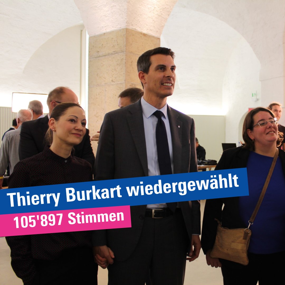 Präsident der <a href="/FDP_Liberalen/">FDP Schweiz</a>, <a href="/ThierryBurkart/">Thierry Burkart</a> ist mit einem Glanzresultat wieder in den Ständerat gewählt worden. Gratulation!