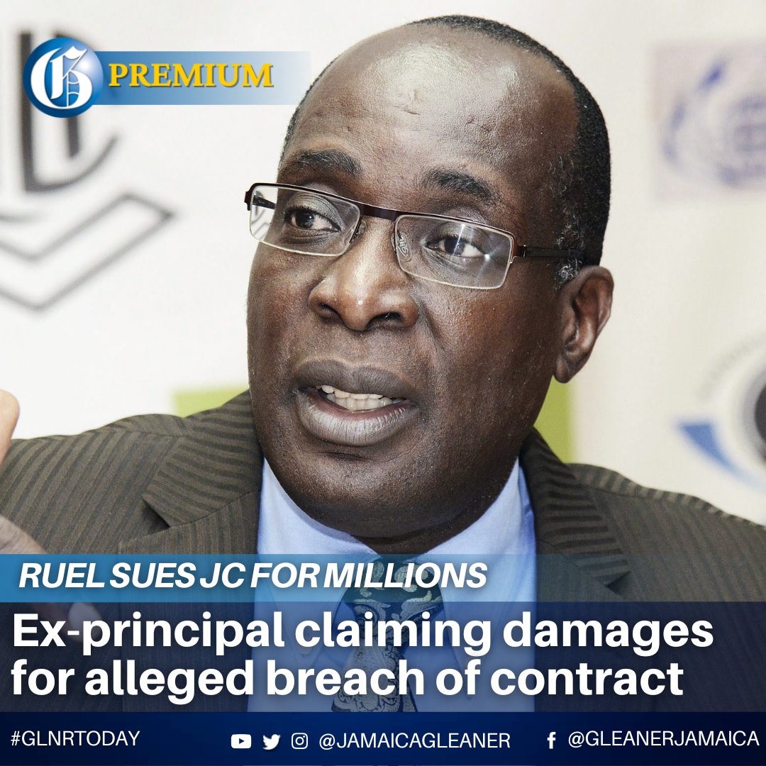 JamaicaGleaner's tweet photo. Ruel Reid, the former education minister who resigned amid corruption allegations, is suing the owners of Jamaica College for millions of dollars he claims is owed to him for the last four years of his contract as principal. 

Read more: https://t.co/6TD348g57p #GLNRToday https://t.co/3MwXo0kUjs