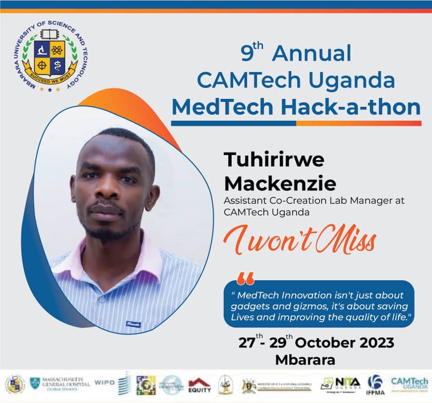 CamtechUganda's tweet photo. Few days to @CamtechUganda 9th MedTech Hack-a-thon @MbararaUST
We are ready to hack new transforming Healthcare ideas.
@GlobalHealthCo4 @MbararaUST @MGHSpringboard @WIPO 

#EquitableHealthCareHack https://t.co/tNccverKXJ