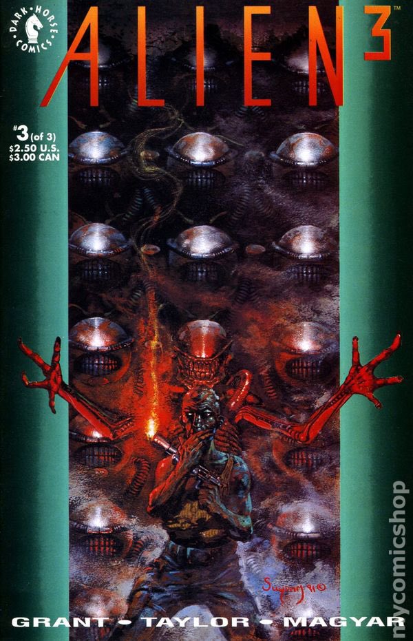 MikeNickellsCB's tweet photo. It cross my mind when I got these that the 3 was for the third movie. Duh! The covers are really great though. (474-476/500) #my500comicgoal #alien #comics https://t.co/caDqysweJR