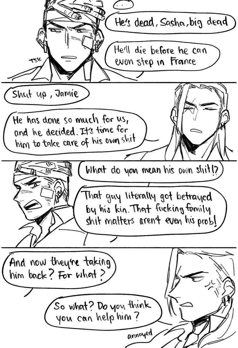 (Story #19) "Then who the fuck will do his jobs? Not me, a'ight?"

Phoenix was really worried about Chamber, but right now, he's more concerned about himself because Chamber just left his works to him… "Fuck you, Vincent-" 