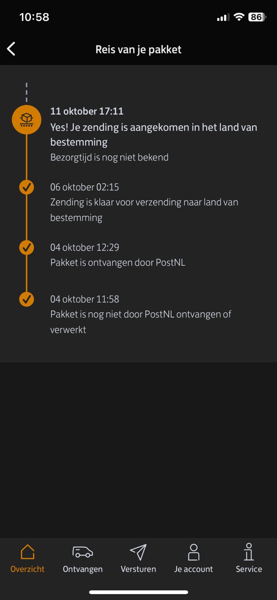 sabinemetz's tweet photo. @PostNL Mijn pakket ligt nu al anderhalve week bij de douane in Spanje, is hier meer over bekend? Dit is geen 1-3 dagen zoals aangegeven. https://t.co/dEosxgMLMw